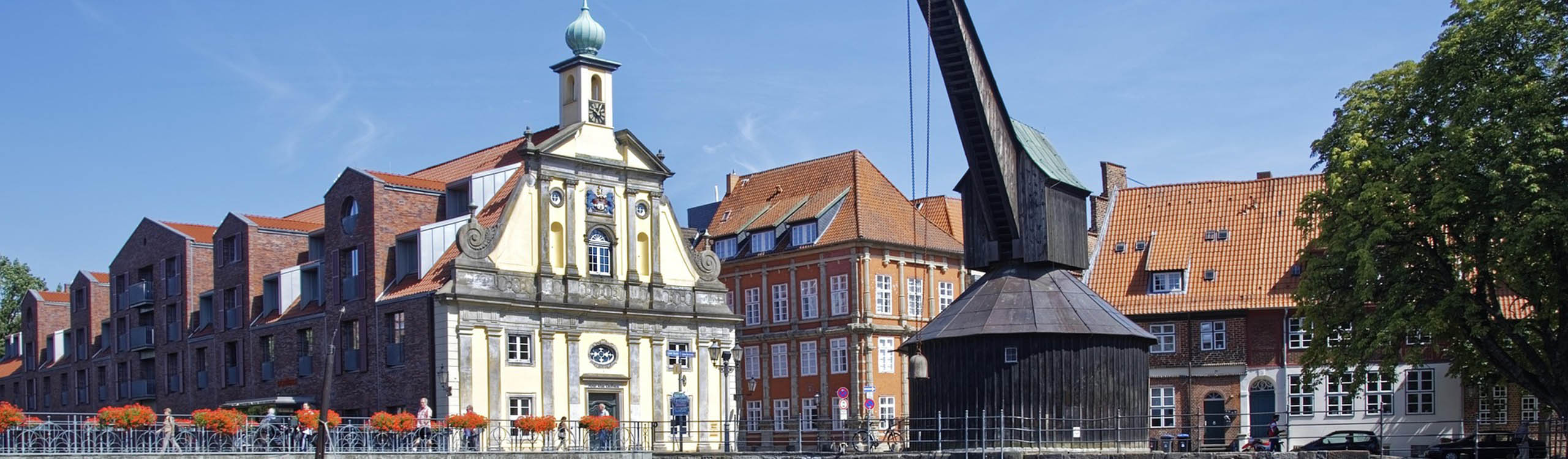 Alter Kran und Altes Kaufhaus am Stint in Lüneburg